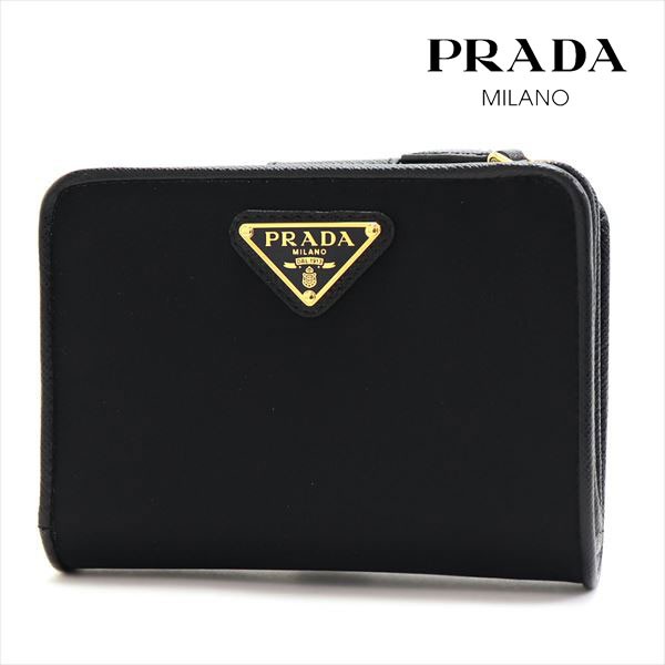 プラダ 二つ折り財布 レディース PRADA Wallet ネロ ブラック 1ML018 UZO F0X3X