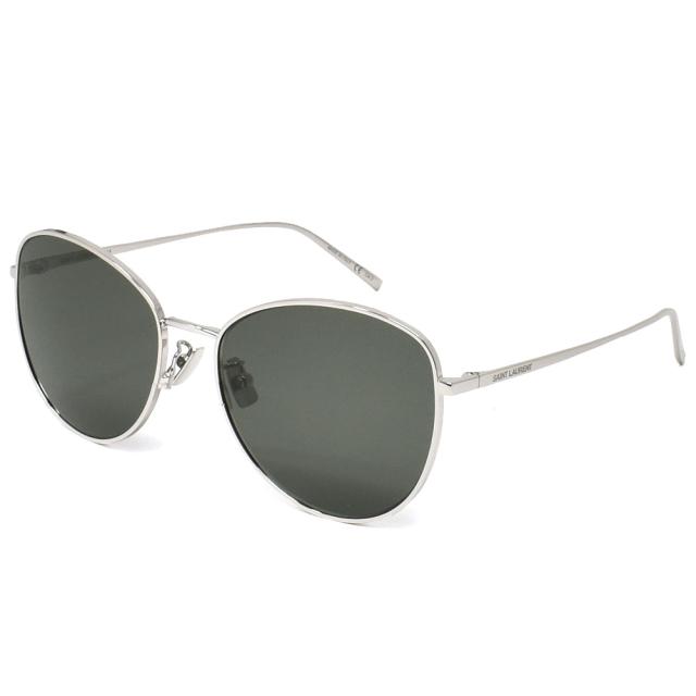 サンローラン サングラス メンズ レディース SAINT LAURENT Sunglasses シルバー SL486-002
