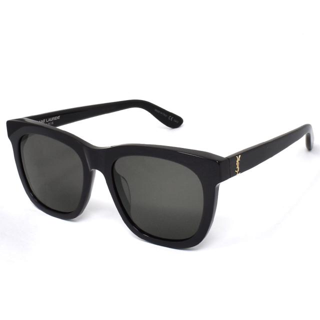 サンローラン サングラス メンズ レディース SAINT LAURENT Sunglasses アジアンフィット ブラック SLM24K-005