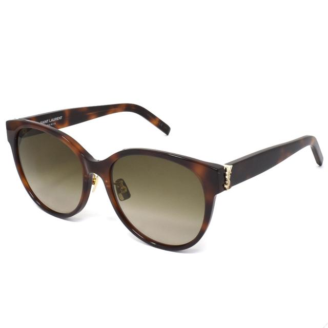 サンローラン サングラス メンズ レディースSAINT LAURENT Sunglasses アジアンフィット ブラウン SLM39K-004