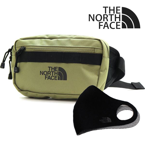 クリスマスセール ザ ノースフェイス ボディバッグ  マスクセット メンズ レディース THE NORTH FACE オリーブ NN2HP64B OLV