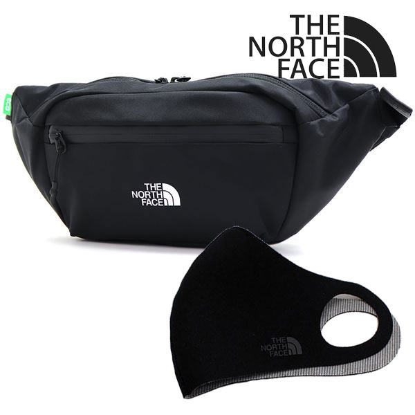 フェブラリーセール ザ ノースフェイス ボディバッグ マスクセット メンズ レディース THE NORTH FACE ウエストバッグ NN2HQ02A BLK の通販は 8,235円