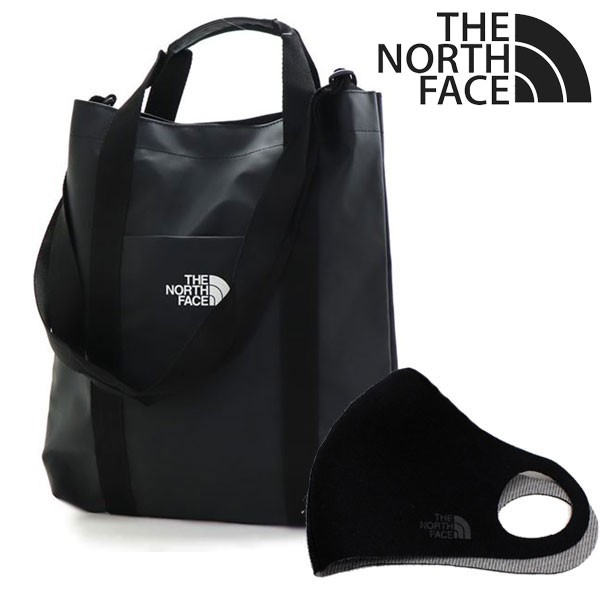 オータムセール セットでお得 ザ ノースフェイス マスクセット トートバッグ THE NORTH FACE 2Way ショルダーバッグ NN2PP79A BLK