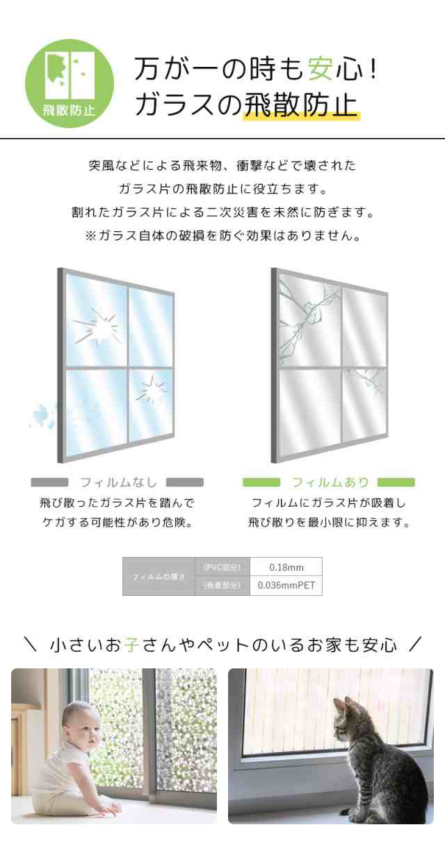 ガラスフィルム 窓 目隠しシート 窓ガラス 台風対策 断熱 遮光 遮熱 飛散防止 はがせる 紫外線カット 窓 目隠しフィルム 【takumu】  曇りの通販はau PAY マーケット - HOMMA Lab 株式会社