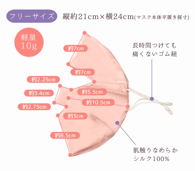 シルクマスク シルク100％【meru1】フェイスカバー マスク おやすみ