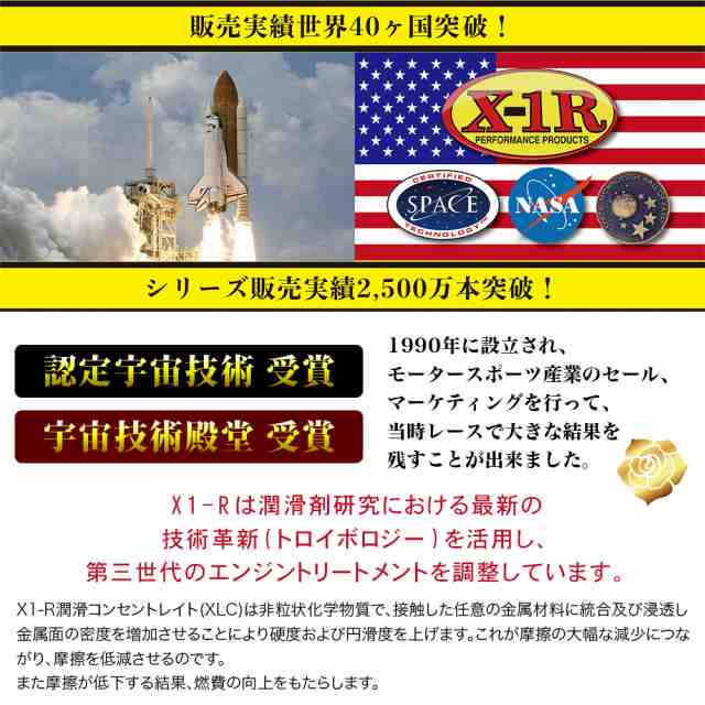 送料無料 Nasa認定x1rオイル添加剤 燃費回復 振動音軽減 エンジン寿命up エンジン汚れ防止 ドライスタート防止 オイル制御 簡単 カの通販はau Pay マーケット Still Shop