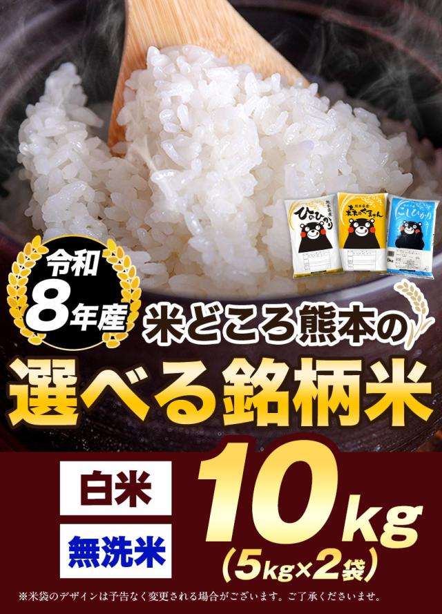 米 お米 10kg 送料無料 新米 白米 令和8年産 熊本県産 銘柄米