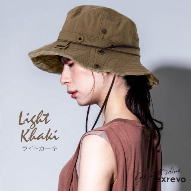 帽子 レディース サファリハット Uv アウトドア メンズ 2way ハット つば広 テンガロンハット 紐付き 春夏の通販はau Pay マーケット エクレボ