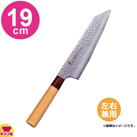 青木刃物 堺孝行 33層槌目ダマスカス和式 和剣型牛刀 19cm 本刃付け 07480（名入れ無料）（送料無料、代引OK）