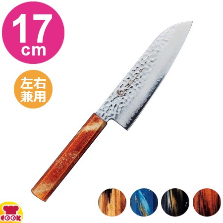 青木刃物 堺孝行 樫漆 33層ダマスカス 和三徳 17cm（名入れ無料）（送料無料、代引OK）