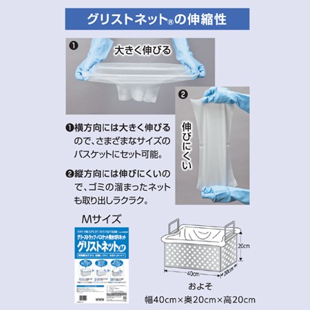 旭化成パックス グリストネットM 約120L対応 10枚×10袋（送料無料、代引OK）