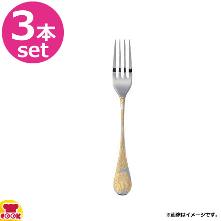 BELO INOX SENSE GOLD（センス ゴールド）テーブルフォーク 3本（送料無料、代引不可）の通販は 5,280円