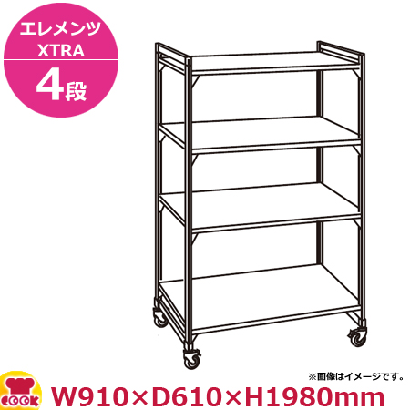 エレクターシェルフ用 ドーリー DLS1820 エレクター エレクター用ドーリー(奥行610mm用) DLS1820 ライクイット