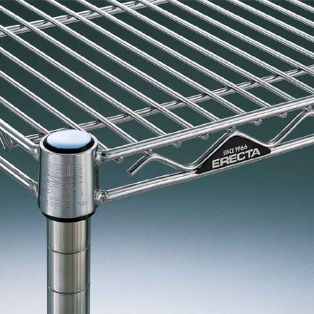 ステンレスエレクター・シェルフ SLS1520・PS1390 4段 奥行610mm（送料無料、代引不可） キャビネット・シェルフ
