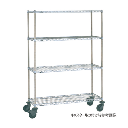 エレクター 打ち込み式単独キャスターS150U ウレタン車 φ150mm ストッパー付（送料無料、代引不可）の通販は