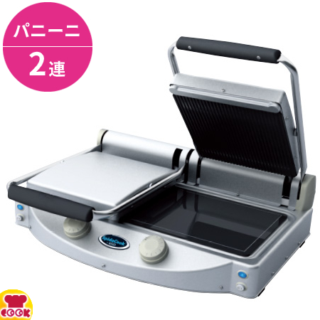 ウノックス パニーニグリラー 2連式 PGS-2 スピードクック 単相200V（送料無料、代引不可）の通販は