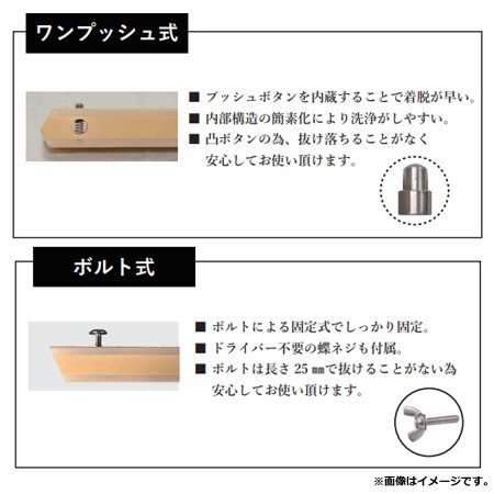 長谷川化学工業 抗菌 角柄 ワンプッシュ式 1000mm KP100（送料無料、代引不可）の通販は