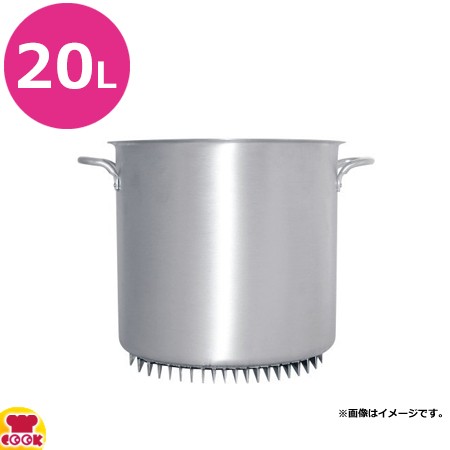 カンダ エコライン 寸胴鍋 蓋無し 30cm 20L 007218（送料無料、代引不可）