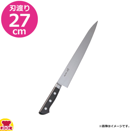 河村刃物 堺 菊守 日本鋼 筋引(口金付) 27cm ＜AKK5502＞ 河村刃物 堺菊守 日本鋼 口金付・本刃付 筋引 27cm（送料