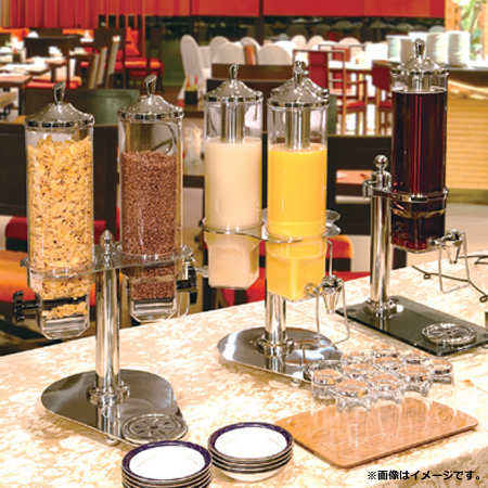 KINGO ジュース＆フレークディスペンサー用回転台 2連 FZY7501