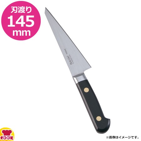 ミソノ スウェーデン鋼 手研本刃付 骨スキ 角型 145mm 東型鳥魚庖丁 片刃 141（送料無料、代引不可）の通販は