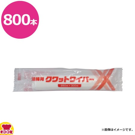 溝端紙工印刷 清掃用クワットワイパー 250×300mm 100本×8パック（送料無料、代引不可）