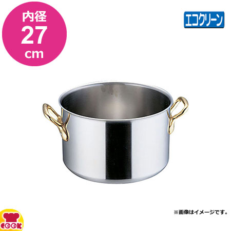 TKG(遠藤商事) クロームモリブデン鋼寸胴鍋 スーパーデンジ寸胴