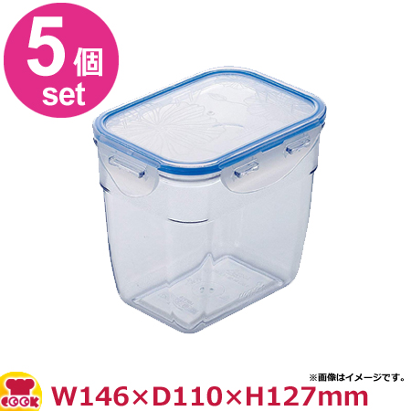 ロック＆ロック ビスフリーネスティングコンテナ 146×110×127mm LBF313 5個セット（送料無料、代引OK）の通販は