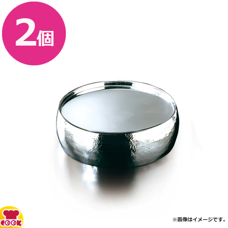 ヤマコー ステンレス槌目 太鼓型盛器 小 2個 23951（送料無料、代引不可）の通販は 35,790円