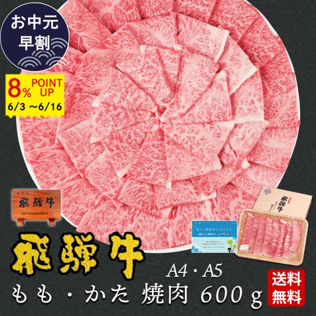 【〜6/16までお中元早割8%ポイントUP】  飛騨牛 もも かた肉 焼肉 600g 牛肉 肉 ギフト お肉  プレゼント ぽっきり 和牛 化粧箱入  黒毛和牛 内祝 お返し  御礼 御祝 誕生日 記念日 内祝 内祝い のし可 お取り寄せ   バーベキュー BBQ  bbq