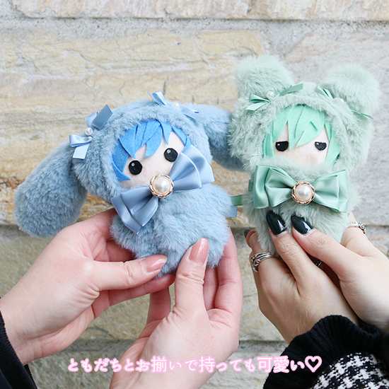 Amia様 ぬい服 ふわふわうさみみ お座り 着ぐるみ にじぱぺ いつ