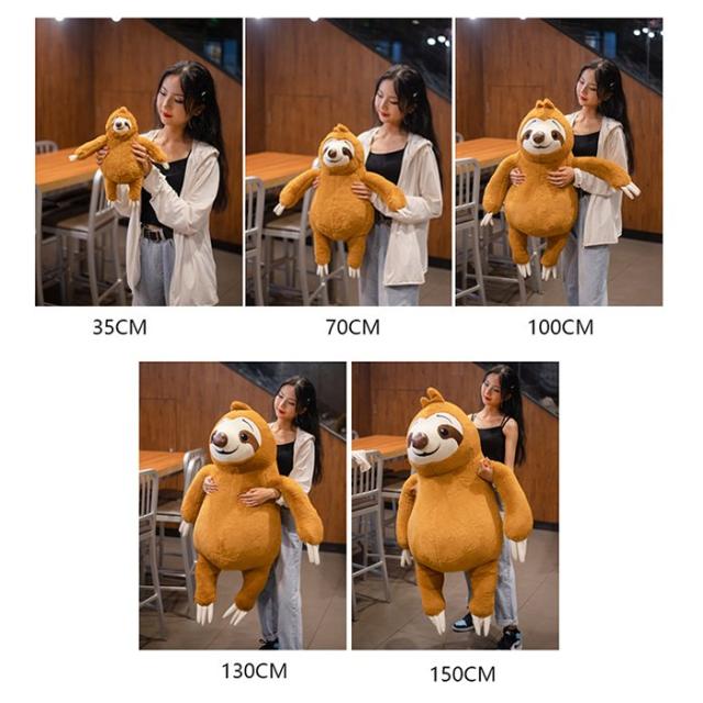 無料長期保証 ナマケモノ ぬいぐるみ 人形 特大 なまけもの おもちゃ 玩具 クリスマス プレゼント子供 誕生日 かわいい ほほえみ ニコニコ 抱きや おしゃれ人気 Carlavista Com