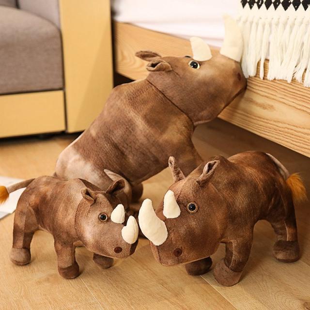 サイ ぬいぐるみ さい 犀 うし インテリア 店飾り リアル 景品 クリスマス コレクション35cmの通販はau Pay マーケット Happy House