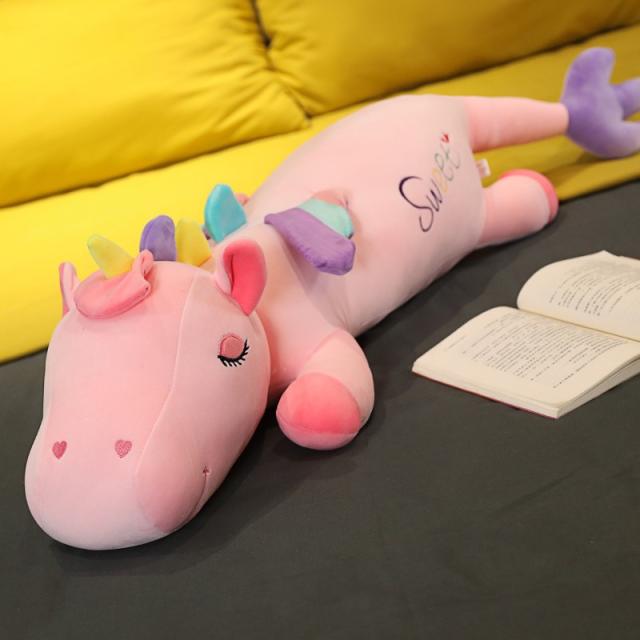 ぬいぐるみ ユニコーン 抱き枕 添い寝 かわいい 大きい 誕生日プレゼント170cmの通販はau Pay マーケット Happy House