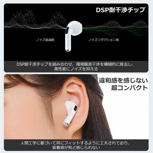 ワイヤレス イヤホン Bluetooth 5.3 tws 2023年最新モデル 日本語音声