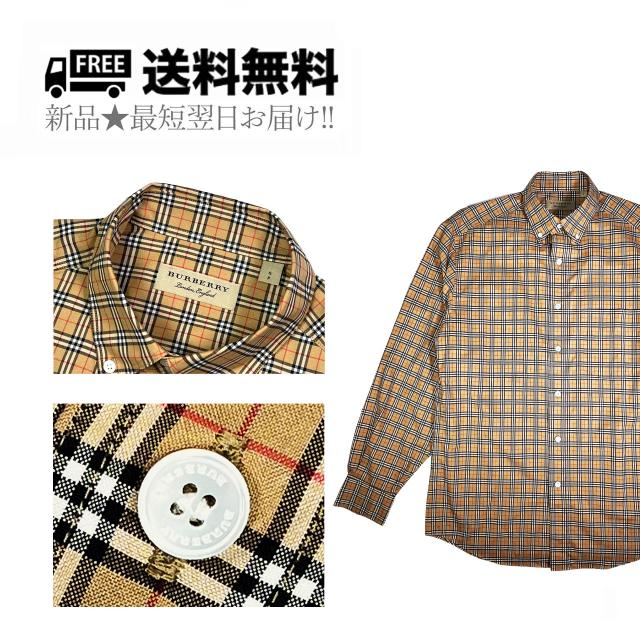 BURBERRY バーバリー チェック シャツ クラシック メンズ ロゴ 長袖 