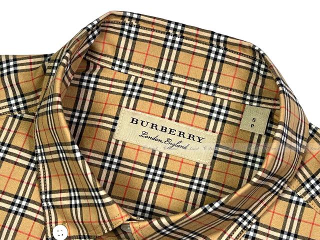 BURBERRY バーバリー チェック シャツ クラシック メンズ ロゴ 長袖 
