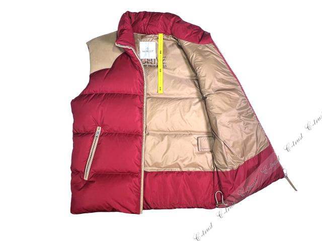 MONCLER モンクレール KAMAOU ダウン ベスト GENIUS FRAGMENT PALM ANGELS コラボ メンズ 新品 ★ 489 ボルドー K483-1..の通販は