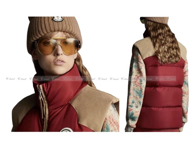 MONCLER モンクレール KAMAOU ダウン ベスト GENIUS FRAGMENT PALM ANGELS コラボ メンズ 新品 ★ 489 ボルドー K483-1..の通販は