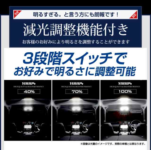 90系 ヴォクシー ノア 専用 フロント センター用 LEDルームランプ