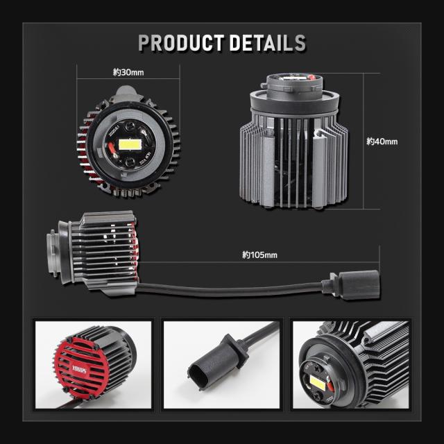 [只今タイムセール開催中]90ヴォクシー ノア 専用 30W バックランプ LED 2個1セット ホワイト 6400K 90VOXY 90NOAH ライト トヨタ TOYOTA_9