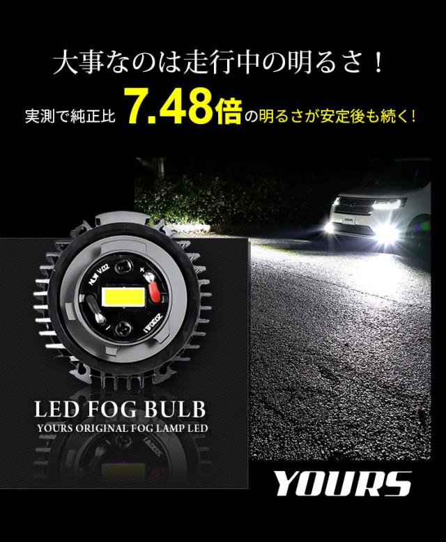 [只今タイムセール開催中][一部予約]ステップワゴン 専用 純正フォグランプ L1B 交換用 LEバルブ 車検対応 ホンダ RP6 RP7 RP8 FOG カスタム パーツ アクセサリー ドレスアップ YOURS ユアーズ_5