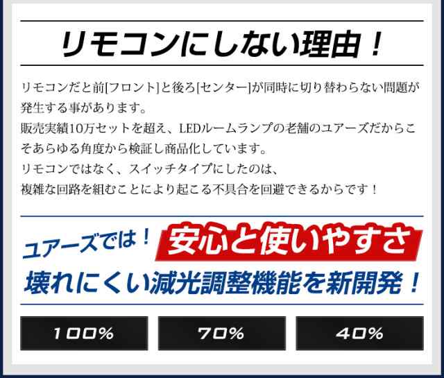 Ads ライズ 専用設計 Ledルームランプセット 減光調整機能 トヨタ Raize 室内灯 Led 車種専用 専用工具付 の通販はau Pay マーケット ユアーズ