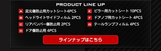 [E]FIT フィット GR系 車種専用 ピラー用カット済みカーボン調シートセット 【全4色】【カーボン調】 足元 スカッフ 新型 傷 保護 カーボン フィルム カッティング HONDA キズ [5]-4_2