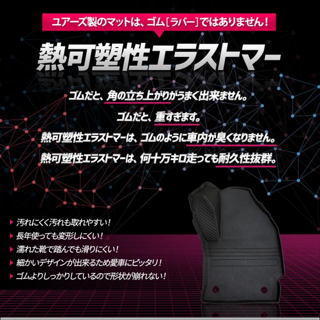 カローラクロス 専用 3Dマットセット ペダルマット スポーツマット フロアマット 運転席 助手席 ラゲッジ 足元 トレー 防汚_9
