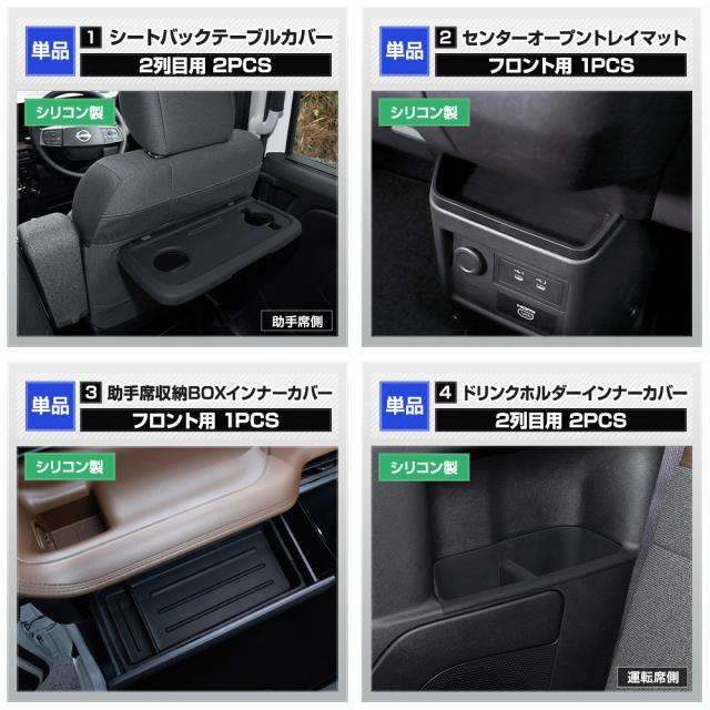 [予約] 新型 ルークス BB系 専用 プロテクティブカバー＆マット 【セット3】傷防止 内装保護 ドリンクホルダー トレイ マット ROOX 日産 [7]_3