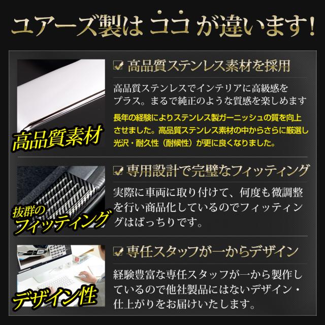 アルファード ヴェルファイア 40系 専用 スカッフプレート サイドステップ [4PCS] 高品質 ステンレス 保護 トヨタ TOYOTA_6
