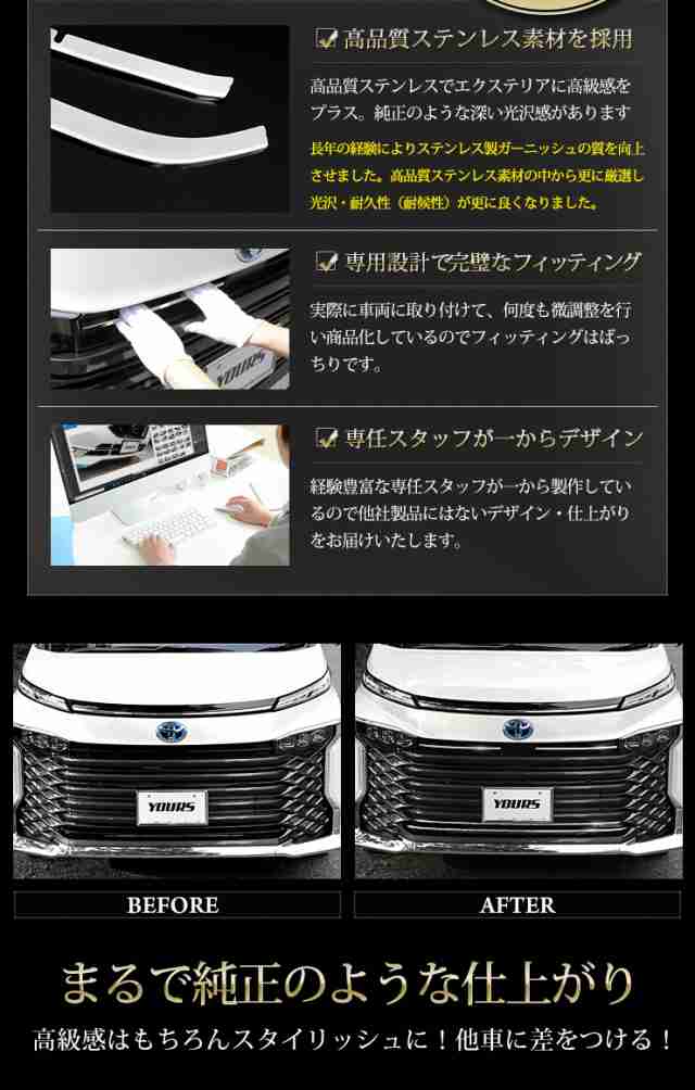 安い直送セール中！フロント メッキグリル トヨタ ヴォクシー 前期 80系 VOXY ZRR80W ZRR80G ZRR85W ZRR85G ZWR80G ZWR80W ハイブリッド ガソリン車 外装