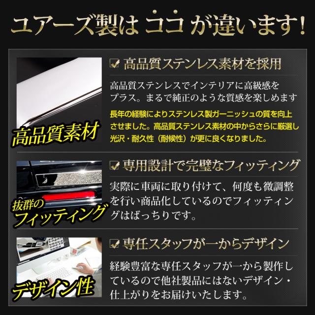 ZR-V RZ系 専用 バックドアガーニッシュ 1PCS メッキ カスタム
