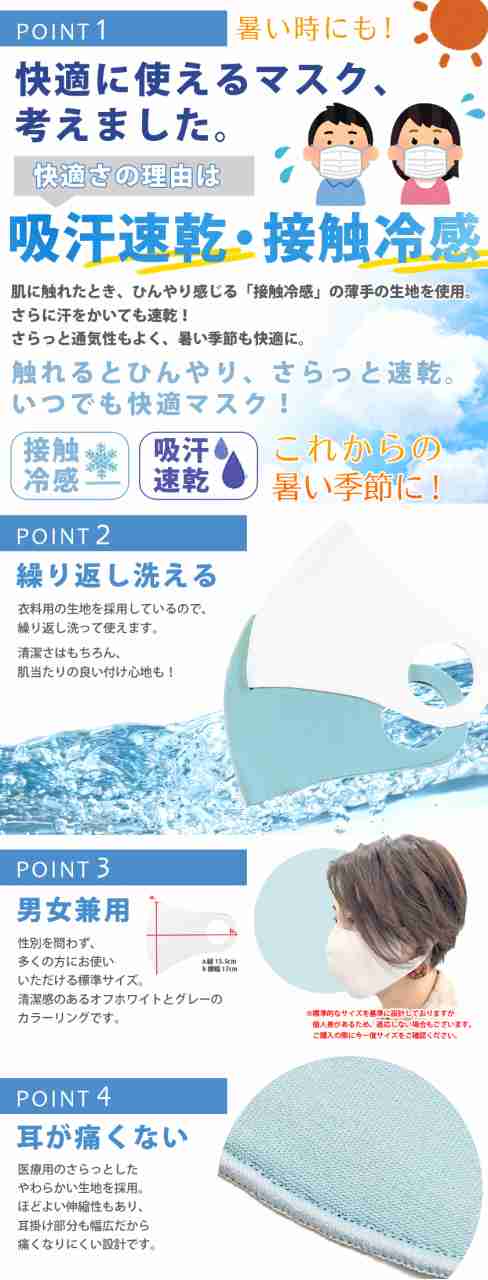 在庫あり 日本製 洗えるマスク オフホワイト ミントグリーン2色セット 3セット 計6枚 レギュラーサイズ メール便送料無料 男性 女の通販はau Pay マーケット Flower